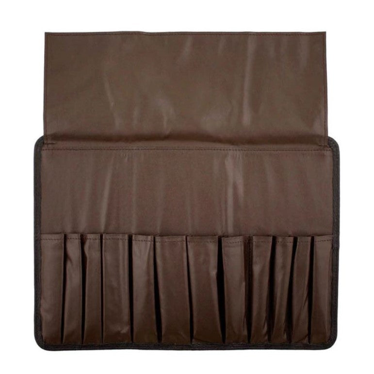 Genuine Leather Tri-fold Brush Case [HB1385]
