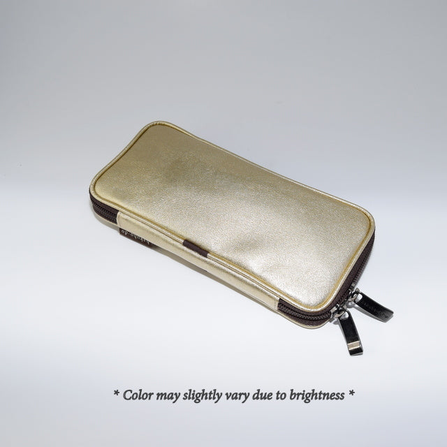 Po810Sh Brush Pouch Enameled - Champagne [HB1350]