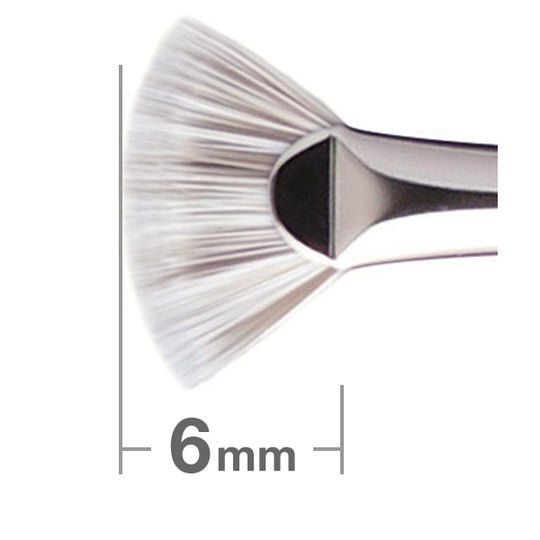 J4006BkSLN Eyelash Fan Brush Duo Fiber [HB0770] Hakuhodo USA