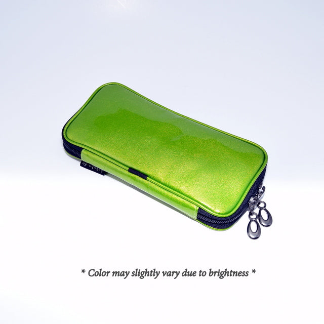 Po810Ag Brush Pouch Enameled - Apple Green [HA1691]