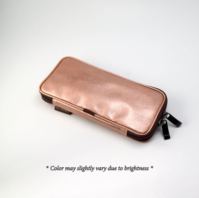 Po810Pb Brush Pouch Enameled - Pink Beige [HB1349]